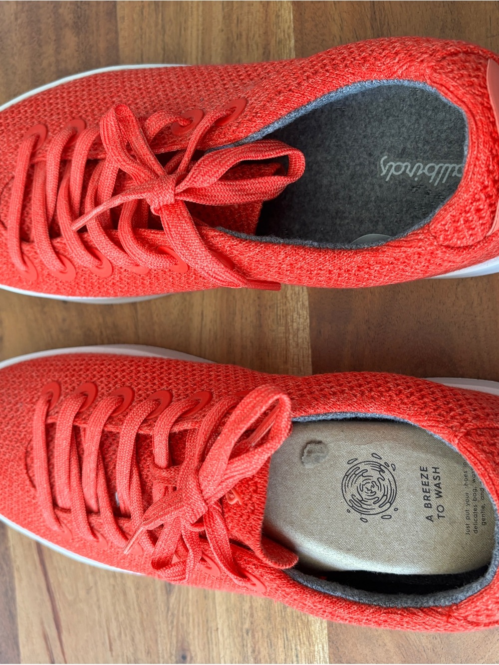 Allbirds Tree Piper Coral Red Sneakers - Mens 11 NEW WITHOUT BOX - Picture 5 of 9